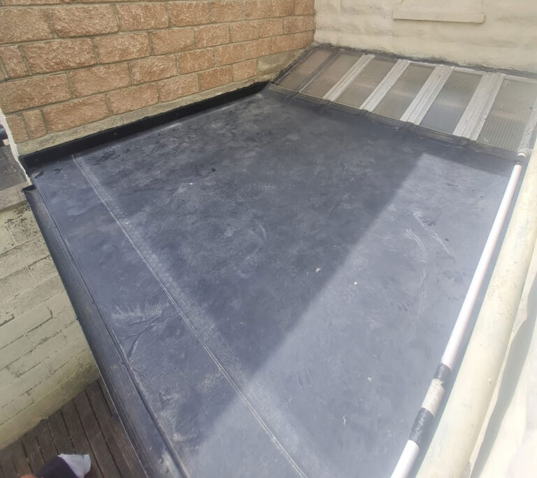 Flat roofing installed by Trustmark in Darras Hall