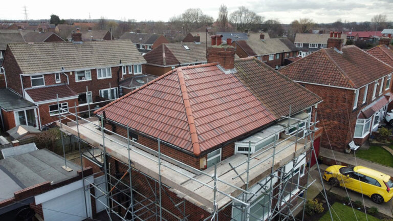 New pitched roof installed in Fatfield
