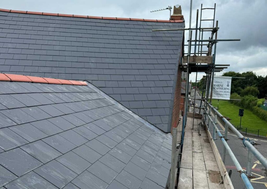 Fully replaced roof completed by Trustmark