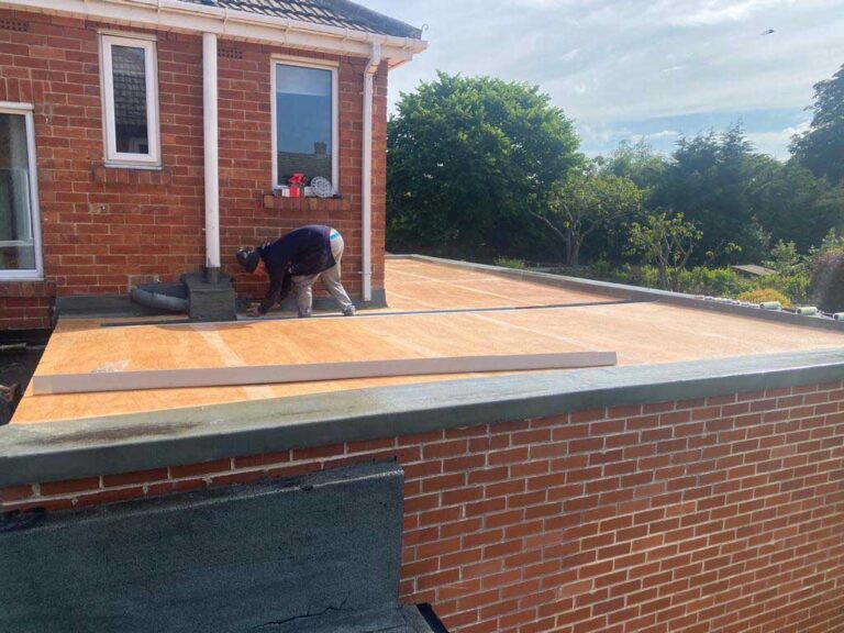 Flat roofing work completed in Westoe