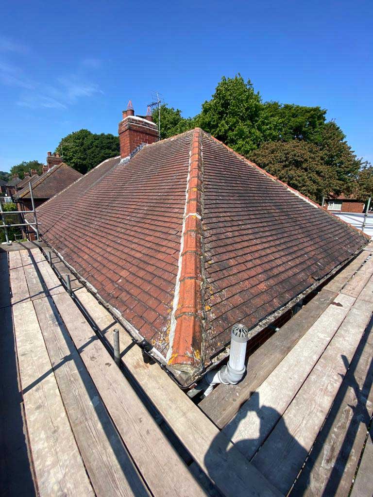 Roof stripped before installation in Hebburn