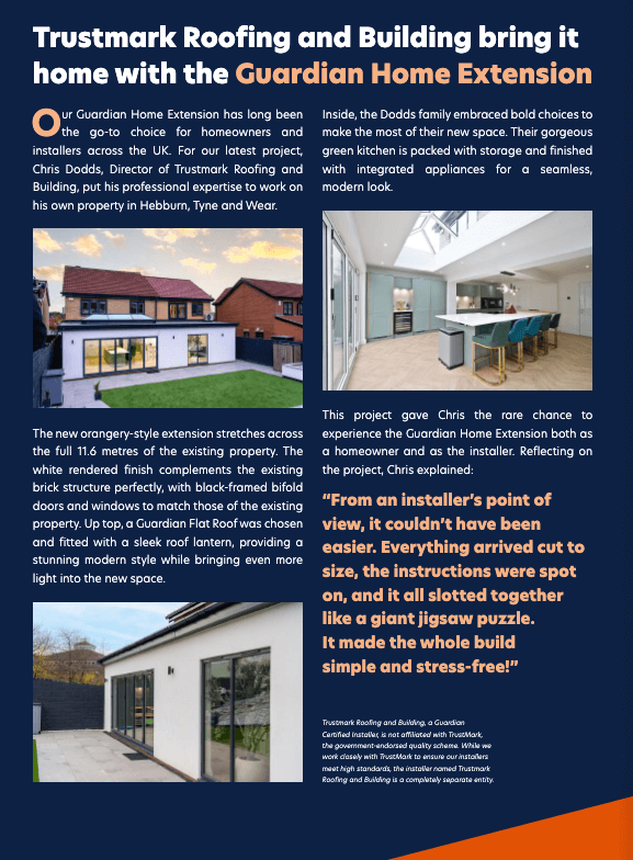 Trustamark Guardian home extension case study