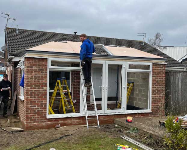 Repairing damaged fascias and soffits on a Gateshead property