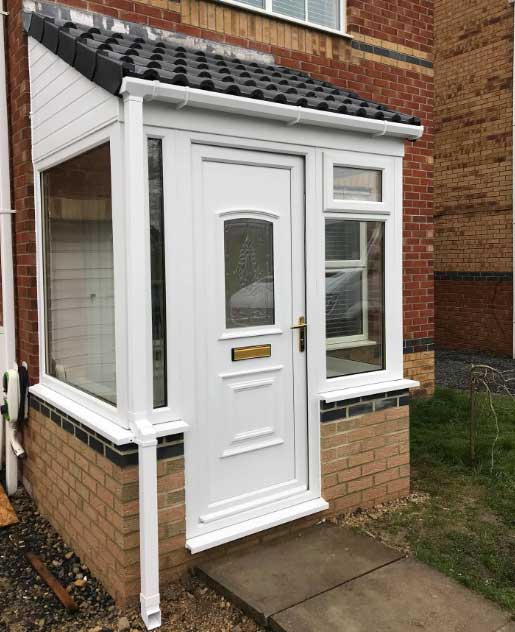 New guttering and downpipes installed on a property in Gateshead