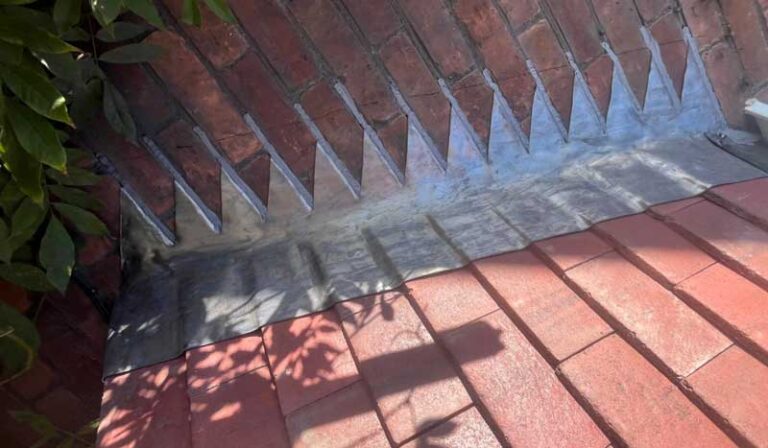 Lead valley repairs between two roof slopes on a Gateshead property