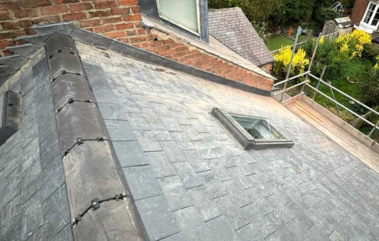 Pitched roof replacement in Gateshead with durable roofing materials
