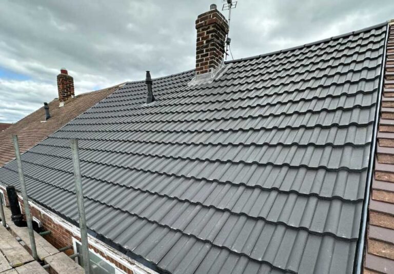Professional tiled roof repair work carried out on a Gateshead property.