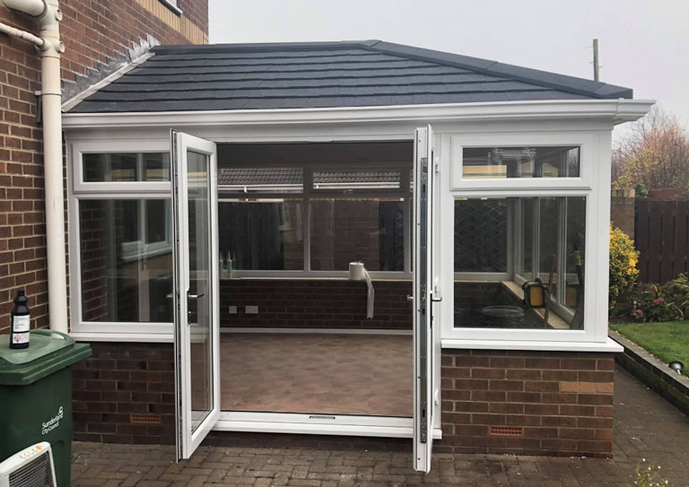 patio doors open