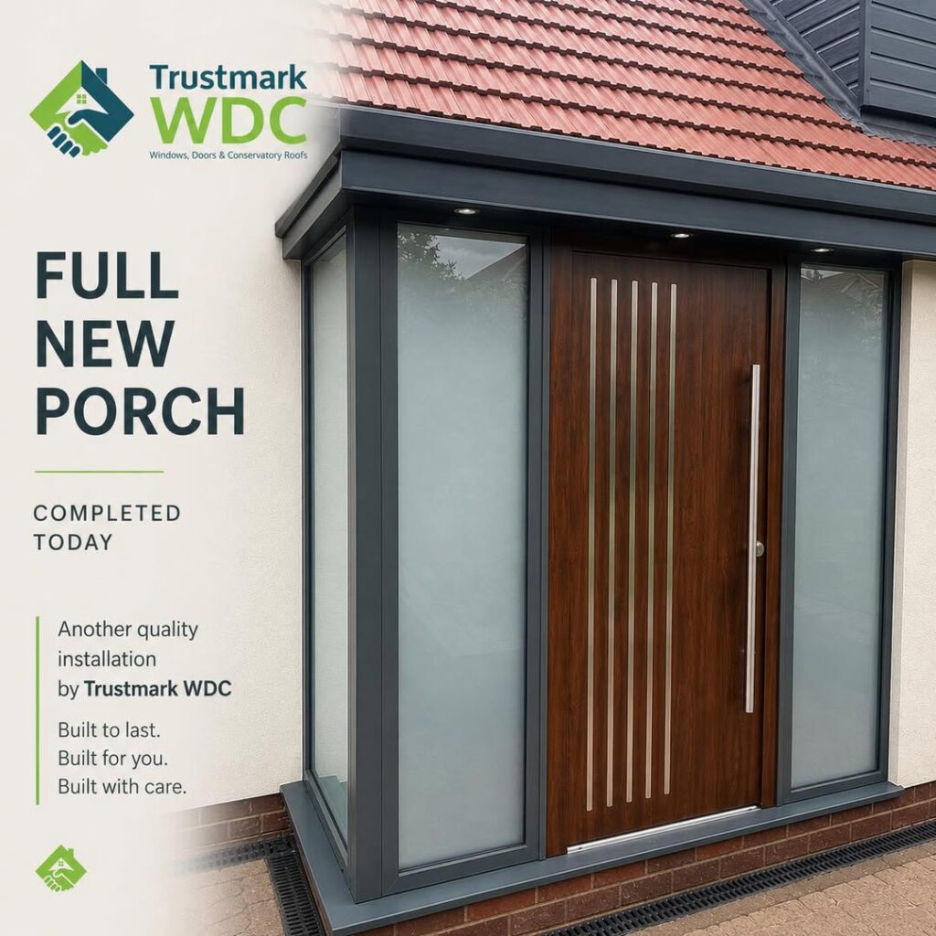 complete porch installation