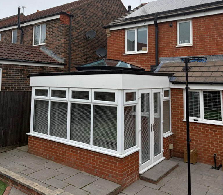 UPVC conservatory fitted to a Gateshead property with energy-efficient glass